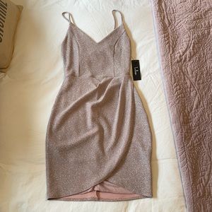 Lulu’s Pink Sparkly mini dress Size S
